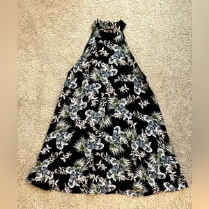 Floral halter dress.